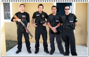 Agentes penitenciários de Correia Pinto em curso de intervenção prisional em Avaré (SP)