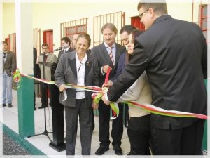 Secretária da Justiça e Cidadania, Sra. Ada Faraco de Lucca, inaugurou no Presídio Regional de Araranguá, a nova Ala para tratamento de dependentes químicos
