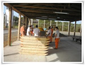 Construção de uma fábrica de artefatos de cimento no Presídio Regional de Jaraguá do Sul