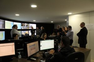 Desembargadores do TJSC visitam Gerência de Monitoramento e Controle Penitenciário da SAP