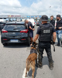 Polícia Penal e Grupo de Operações com Cães do DEASE participam de operação de apreensão de drogas