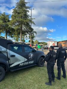 Polícia Penal de Santa Catarina atua com equipes especializadas durante a Expocentro 2026 em Curitibanos